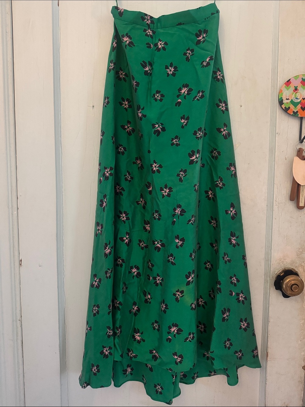 Bec & Bridge Emerald Green Floral Maxi Skirt